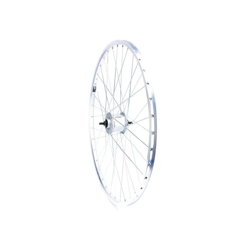 lupin-wear-ca-28-inch-front-wheel-with-shimano-hub-silver-rim-1839259 28 INCH FRONT WHEEL WITH SHIMANO HUB SILVER RIM - Image 1