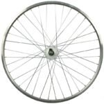 28 INCH FRONT WHEEL WITH SHIMANO HUB SILVER RIM - Image 3