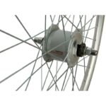 28 INCH FRONT WHEEL WITH SHIMANO HUB SILVER RIM - Image 4