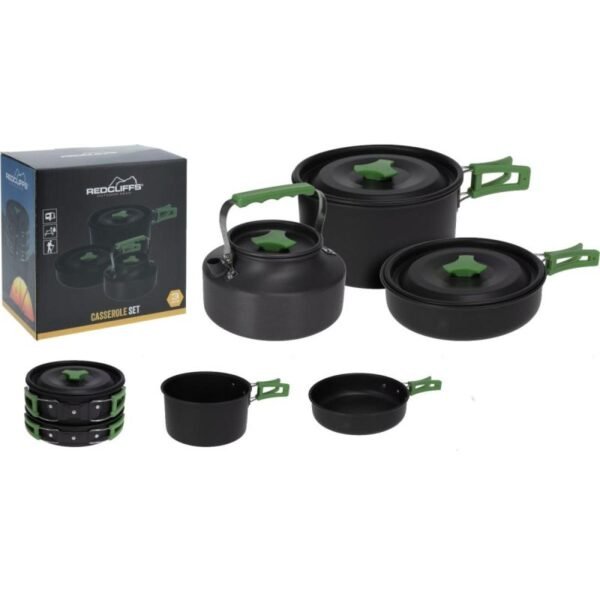 3-in-1 REDCLIFFS TIN, POT, FRYING PAN, TOURIST KETTLE