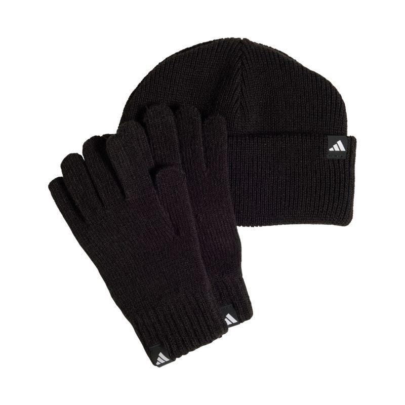 lupin-wear-ca-adidas-children-s-set-hat-gloves-black-jp2783-1827364 Adidas childrens set hat + gloves black JP2783 - Image 1