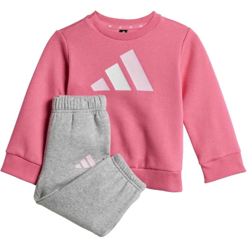lupin-wear-ca-adidas-essentials-pink-and-gray-kids-tracksuit-jy0303-1814733 Adidas Essentials Pink and Gray Kids Tracksuit JY0303 - Image 1