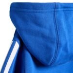 adidas Essentials Tiberio 3 Stripes Fleece Tracksuit for Kids Blue KC6004 - Image 7