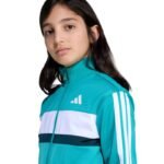 adidas Seasonal Essentials Tiberio 3-Stripes Tricot Jr Tracksuit JN2245 - Image 4
