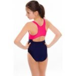 Aqua-Speed EMILY Junior Swimsuit Navy Blue and Pink - Image 4