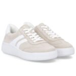 Rieker Beige Leather Sneakers 2