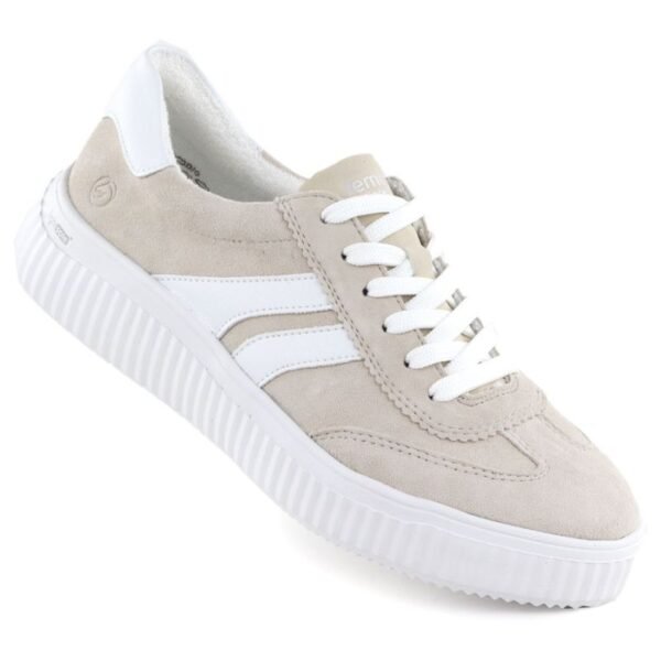 Rieker Beige Leather Sneakers