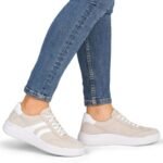 Rieker Beige Leather Sneakers 5