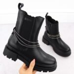 Big Star W INT2053 leather ankle boots INT2053