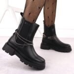Big Star W INT2053 leather ankle boots INT2053 - Image 3
