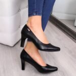 Black pumps with a block heel W Sergio Leone - Image 3