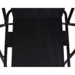 CAMPING CHAIR WITH ARMRESTS 52x44x75CM FOLDING BLACK - Image 7