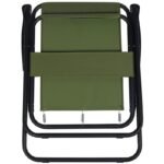 CAMPING CHAIR WITH ARMRESTS 52x44x75CM FOLDING GREEN - Image 2