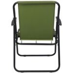 CAMPING CHAIR WITH ARMRESTS 52x44x75CM FOLDING GREEN - Image 5