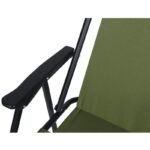 CAMPING CHAIR WITH ARMRESTS 52x44x75CM FOLDING GREEN - Image 6
