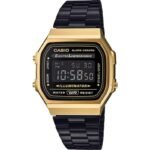 CASIO Vintage Mens Watch A168WEGB-1BEF + BOX
