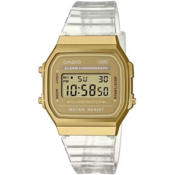 CASIO Vintage Womens Watch A168XESG-9AEF + BOX