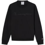 Champion Crewneck Sweatshirt Mens Black 220272 KK001 - Image 2