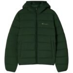 Champion Hooded Jacket Mens Green 221548 GS586 - Image 2
