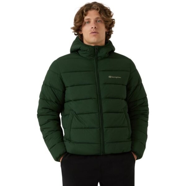 Champion Hooded Jacket Mens Green 221548 GS586