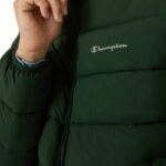 Champion Hooded Jacket Mens Green 221548 GS586 - Image 4