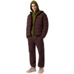 Champion Hooded Sweatshirt Mens Olive 220271 GS585 - Image 6