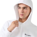 Champion Hooded Sweatshirt Mens White 221790 WW001 - Image 4
