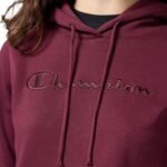 Champion Hooded Sweatshirt Womens Burgundy 118379 RS522 - Image 4