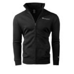 Champion mens black stand-up collar zip-up sweatshirt (218290 KK001) - Image 2
