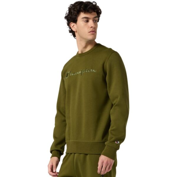 Champion Mens Crewneck Sweatshirt Olive 220272 GS585