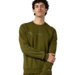 Champion Mens Crewneck Sweatshirt Olive 220272 GS585 - Image 4