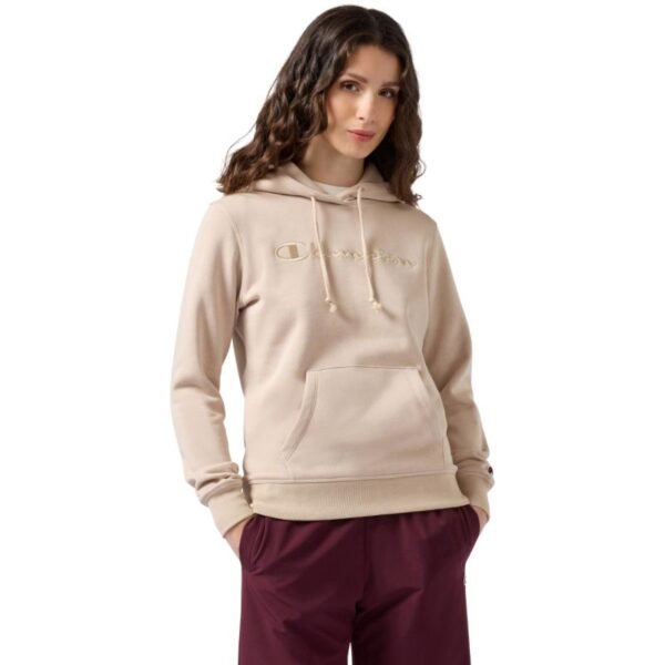 Champion Womens Hooded Sweatshirt Beige 118379 MS099
