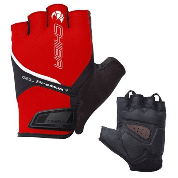 CHIBA Gel Premium S gloves red