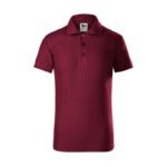 Childrens Pique Polo Shirt (garnet) - Image 2