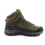 CMP Rigel mens trekking shoes, leather, durable, waterproof, high-ankle, olive - Image 4