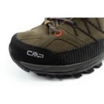 CMP Rigel mens trekking shoes, leather, durable, waterproof, high-ankle, olive - Image 6