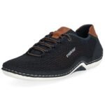 Comfortable Rieker M RKR666 navy blue shoes