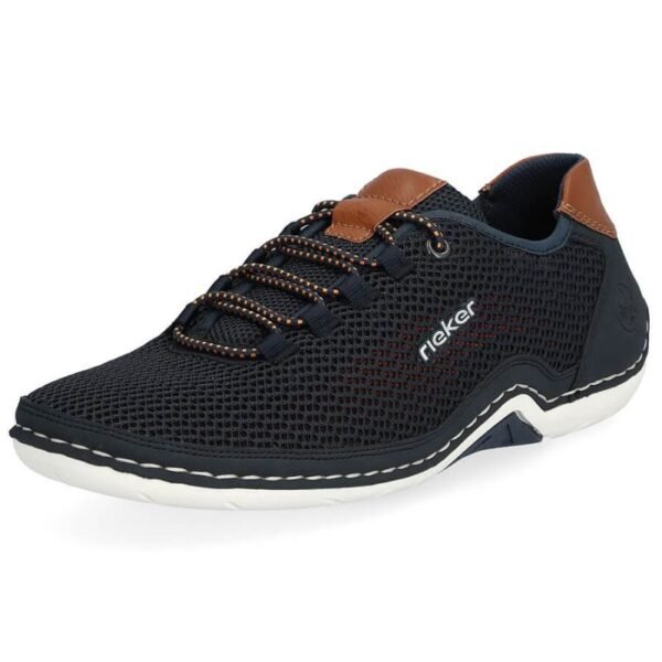 Comfortable Rieker M RKR666 navy blue shoes
