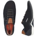 Comfortable Rieker M RKR666 navy blue shoes - Image 5