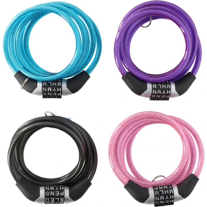 lupin-wear-ca-dunlop-password-lock-bicycle-lock-6-mm-120-cm-st-4ass-02922-475315 Dunlop password lock bicycle lock 6 mm 120 cm ST 4ass 02922 - Image 1