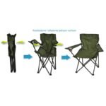 FOLDING CAMPING CHAIR 50X50X80CM GREEN - Image 5