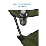 FOLDING CAMPING CHAIR 50X50X80CM GREEN - Image 7