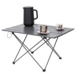 FOLDING TABLE 68x46x40CM GREY ALUMINUM IN A COVER - Image 2