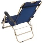 GARDA MULTI-POSITION TRAVEL CHAIR WITH HEADREST NAVY BLUE - BEIGE - Image 6