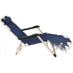GARDA MULTI-POSITION TRAVEL CHAIR WITH HEADREST NAVY BLUE - BEIGE - Image 8