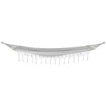GARDEN HAMMOCK FOR 2 PEOPLE 200X150CM WITH SPREADER BAR AND FRINGE MIAMI GRAY - Image 6