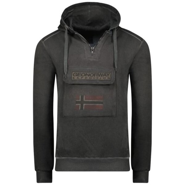 Geographical Norway Gymclass EO Tiedye Badge sweatshirt M WU8270H-GNO-BLACK