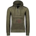 Geographical Norway Gymclass EO Tiedye Badge sweatshirt M WU8270H-GNO-KAKI
