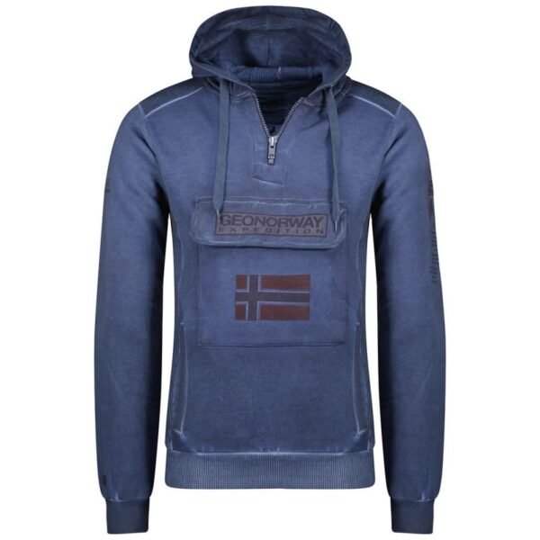 Geographical Norway Gymclass EO Tiedye Badge Sweatshirt M WU8270H-GNO-NAVY