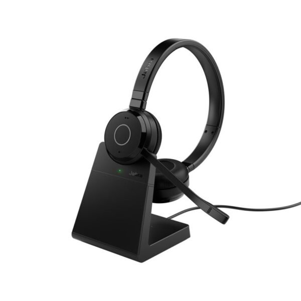 Jabra Evolve 65 TE Headset Wired Wireless Headband Office/Call Center USB Type-A Bluetooth Charging Cradle Black